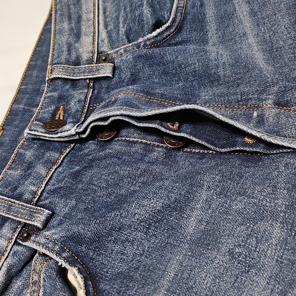 6397 Dark Used Blue High Rise Jeans‎ Button Fly Size 26 - Picture 4 of 9